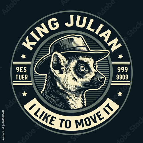 Photography King Julian the Lemur Character Portrait.