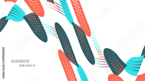 Abstract background with a colorful flat design