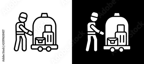 Photos Hotel Service whiteblack icon