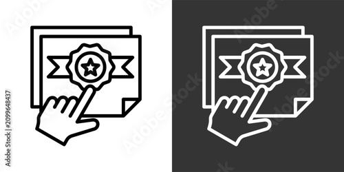 Fotografía Edition Black And White Multiple Style Icon Set Collection Pack Vector Illustrat