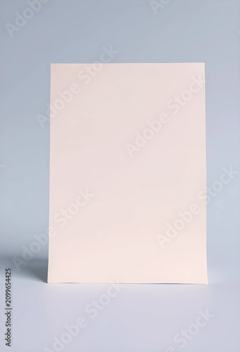 Blank beige paper sheet sta...