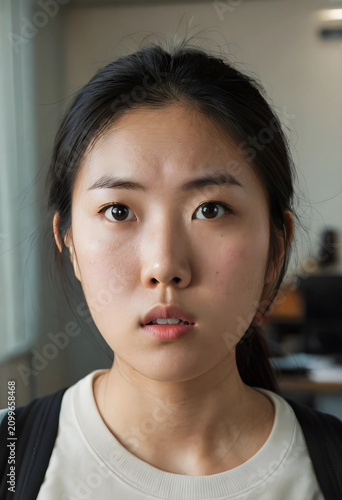 Young asian woman with a ne...