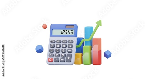 calculator and graph