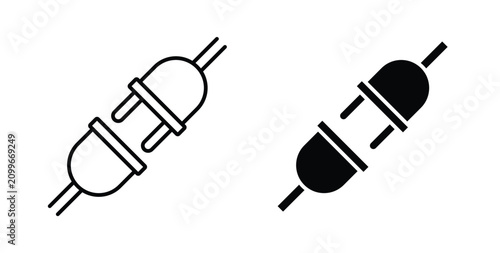 Fotografía Plugin icon thin symbol group. EPS10