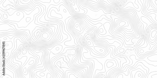 Geometric gray topography map contour line elegant elevation area paper design creating organic terrain spiral lines pattern.