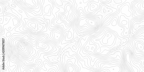 Geometric gray topography map contour line elegant elevation area paper design creating organic terrain spiral lines pattern.