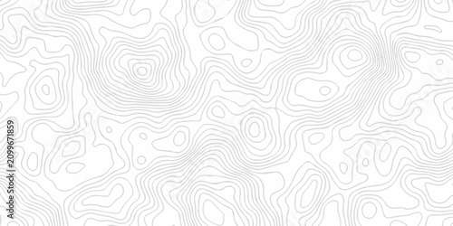Geometric gray topography map contour line elegant elevation area paper design creating organic terrain spiral lines pattern.