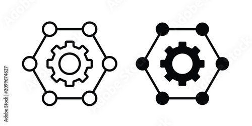 Management skills icon editable graphic bundle