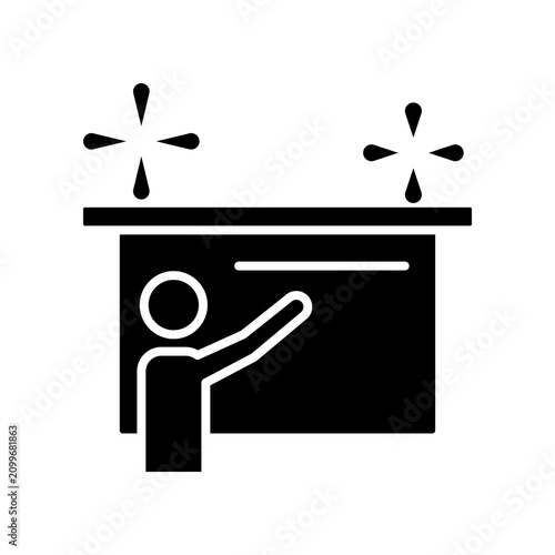 Teacher icon template design
