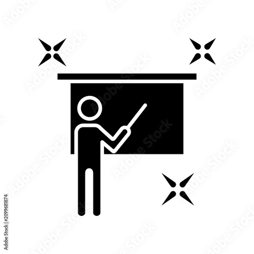 Teacher icon template design