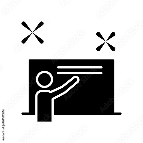Teacher icon template design