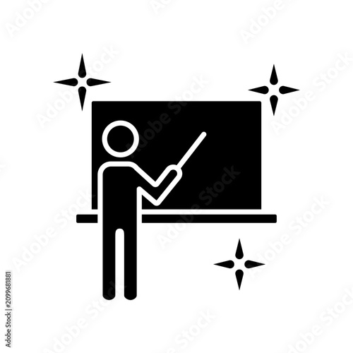 Teacher icon template design