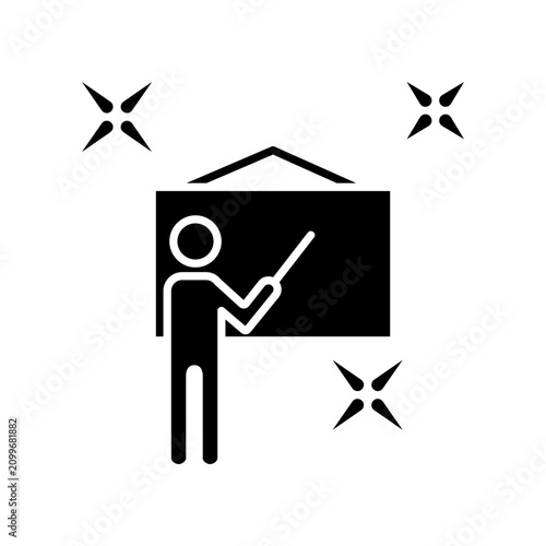 Teacher icon template design