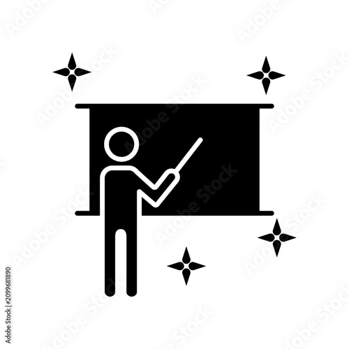 Teacher icon template design