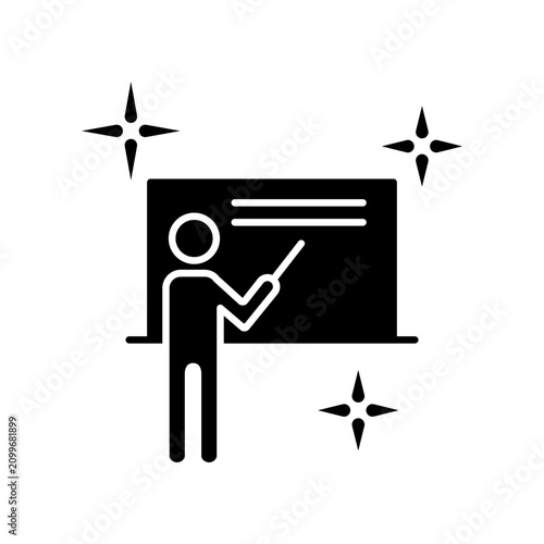 Teacher icon template design