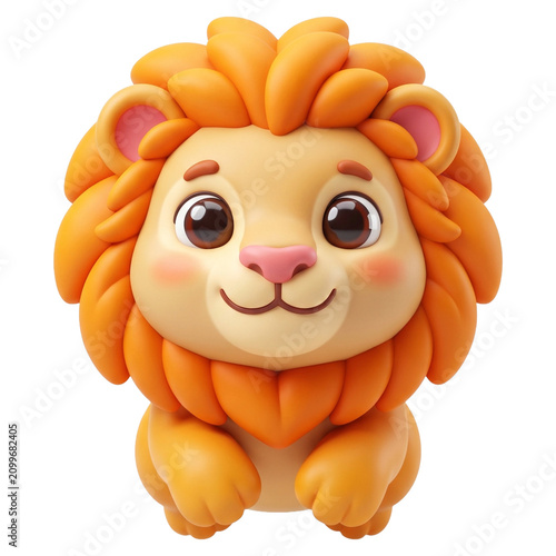 Lion Cute Baby Character 3d Graphic Design Resource