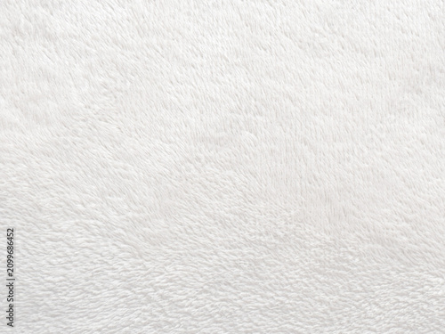 White Plush Fabric Texture Background
