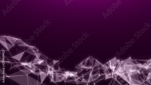 Cuadro en lienzo Pink technology abstract desktop wallpaper, digital remix
