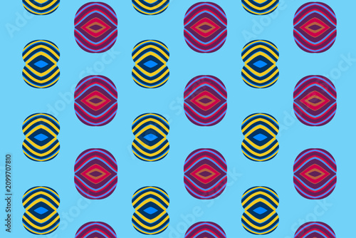 ethnic-style repeating pattern