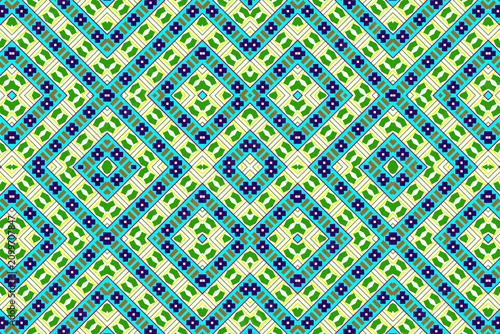 ethnic-style repeating pattern