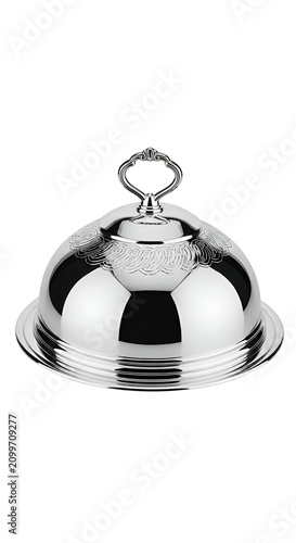 Silver Cloche Food Cover Wi...