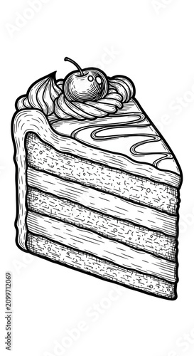 Slice of Cake Illustration ...