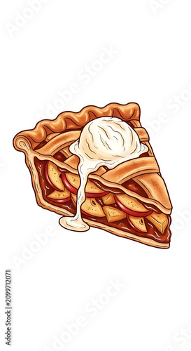 Slice of Apple Pie with Van...