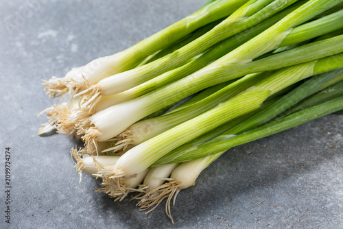 Raw Organic Green Onion Scallions