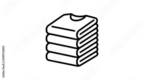 Stack of Folded T-Shirts Icon