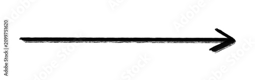 Black straight arrow simple line design element
