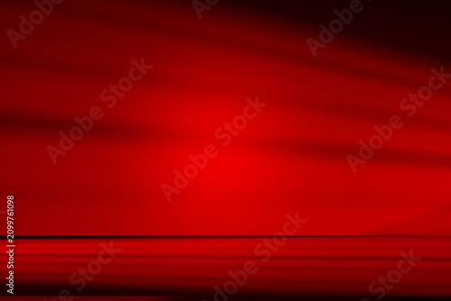 Wall interior background, studio and backdrops show products.with shadow from window color Red background for text insertion and presentation product	
