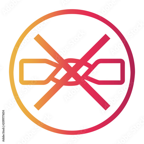 Canvas Print shapes and symbols Line Gradient Icon