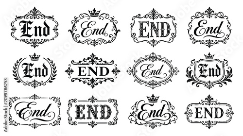 Cuadro en lienzo End calligraphic decorative frames