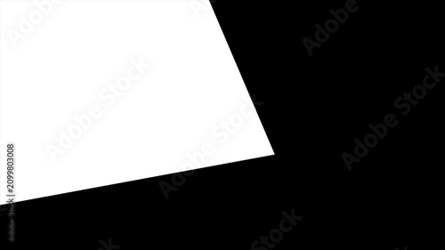 Geometric clock wipe radial transition from black to white and reverse