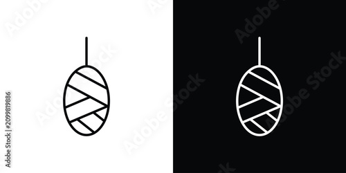 Canvastavla Cocoon icon thin symbols pack. EPS10