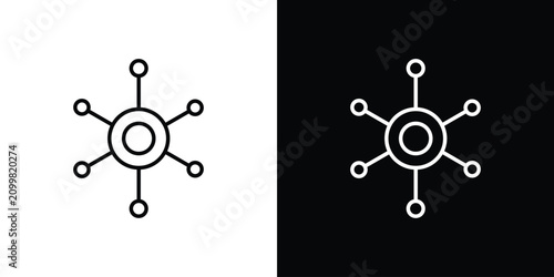 фотографія Decentralized icon thin symbols pack. EPS10