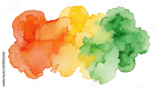 Abstract Watercolor Splash Transparent Background