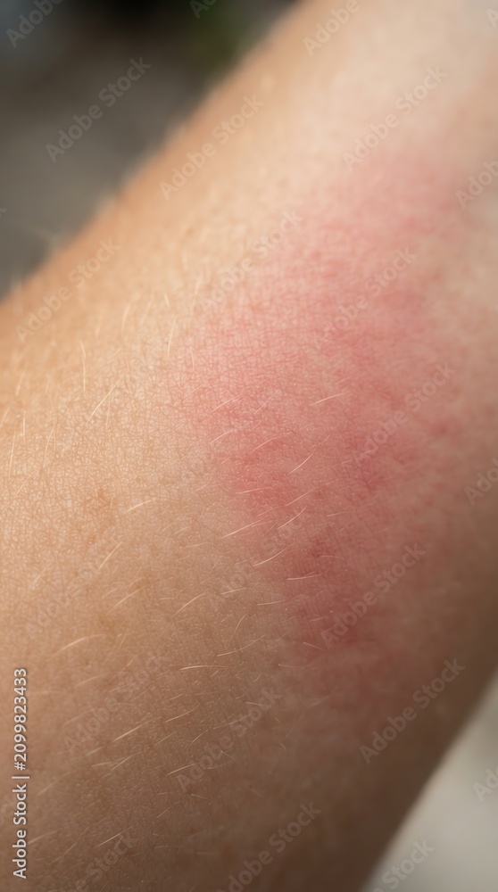 Fototapeta premium Close-up of Human Skin Showing Texture and Color.