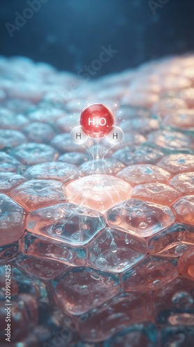 Close-up of Red Blood Cell on Cell Surface.