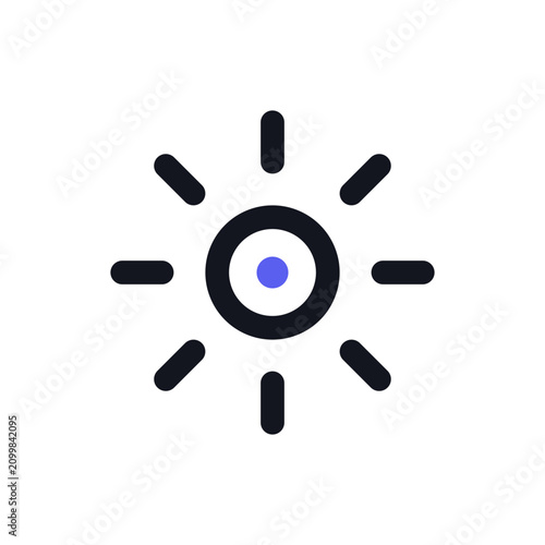 Automation Gear Icon - Technology Process Vector Illustration