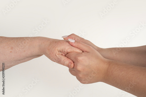 Schilderij op canvas Hand support builds trust