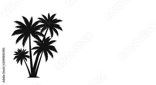 Canvastavla Minimalist white vector silhouette concept background for graphic design projects