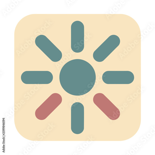 Abstract sun icon