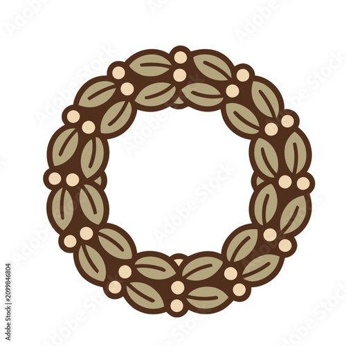 Woven Basket Flat SVG Icon
