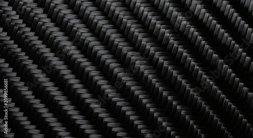 Carbon Fiber Texture with Professional Weave on a Sleek Black Industrial Background