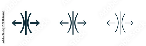 Quadro su tela Elastic icon for apps projects