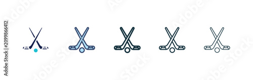 Hockey sticks icon for apps projects