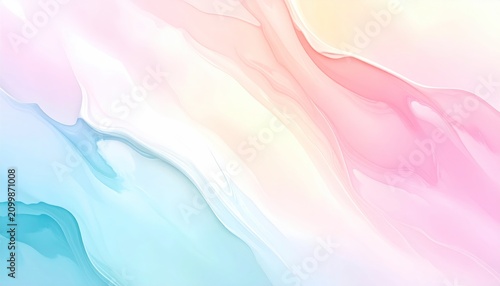 Pastel Watercolor Abstract Background with Delicate Blends and Soft Hues.
