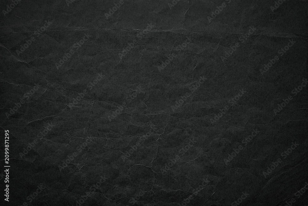Fototapeta premium black paper texture background, empty carton packaging surface