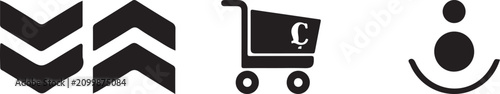 Icons representing accessibility shopping and discount savings features